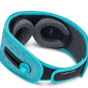 Bluetooth Blackout Adjustable Sleep Mask Aqua Blue Manta Sleep Limited Edition